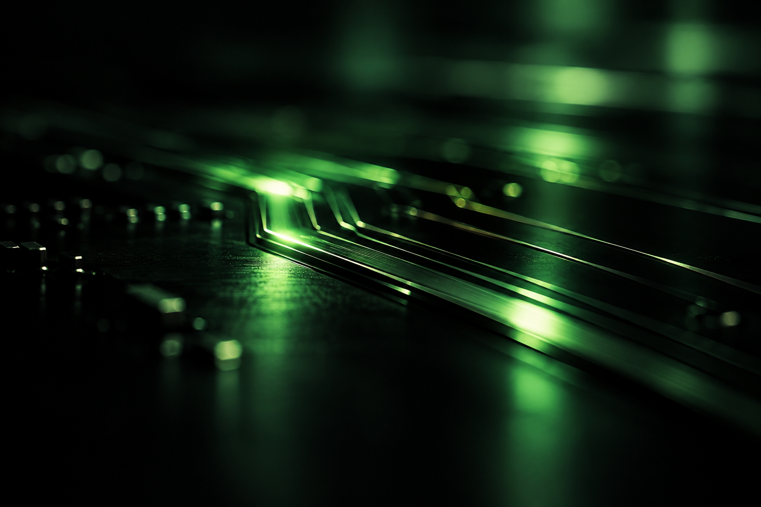 silicon die close-up